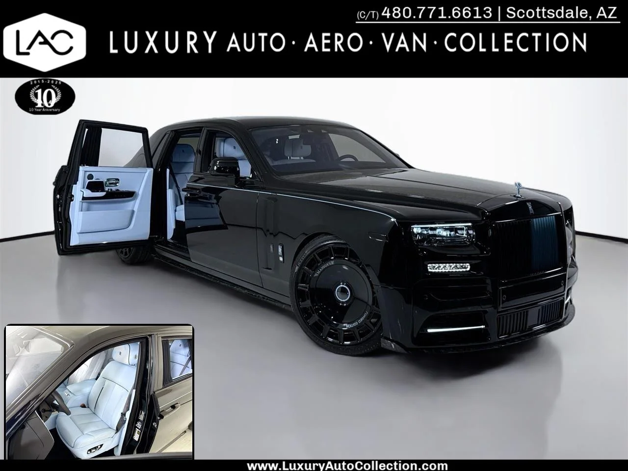 RARE ROLLS ROYCE PHANTHOM V BLACK NOIR AU 1/32 SLOT RESINE