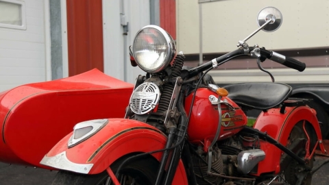 Harley Davidson Flathead 750er Thermometer Blechschild Schild Motorrad Biker 