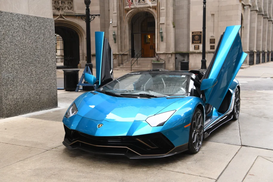 lamborghini 2022 aventador blue