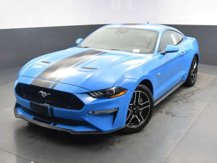 mustang 2022 blue and black