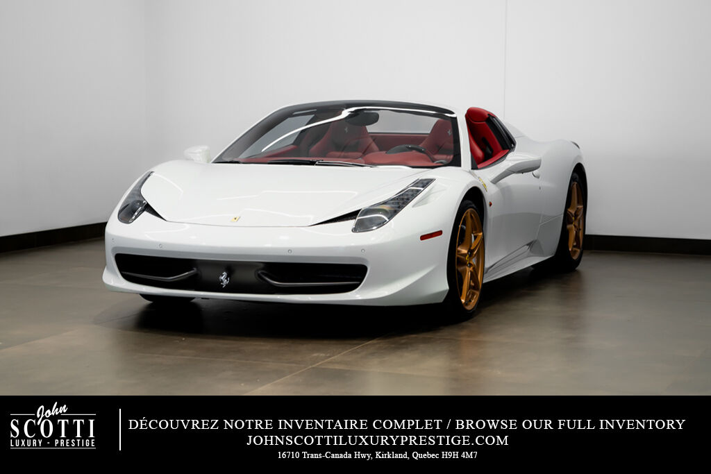 New and Pre-owned White Ferrari 458 Italia for Sale