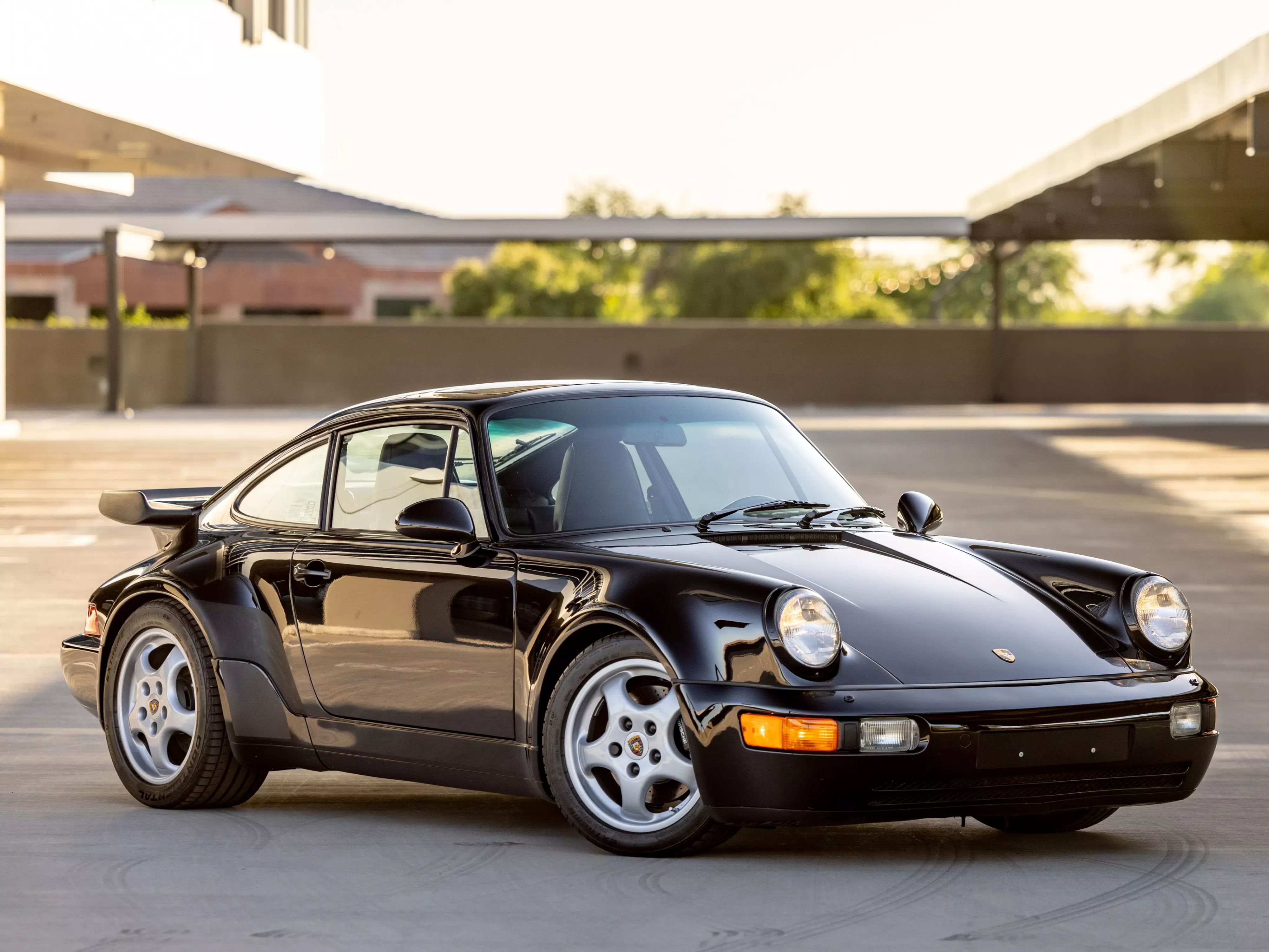 【MAXICHAMPS】Porsche 911 Turbo Black MAXICHAMPS 1/43 - PORSCHE 911 Turbo (964) - 1990 - Five Diecast